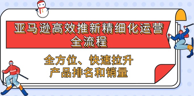 亚马逊-高效推新精细化 运营全流程，全方位、快速 拉升产品排名和销量-800资源网