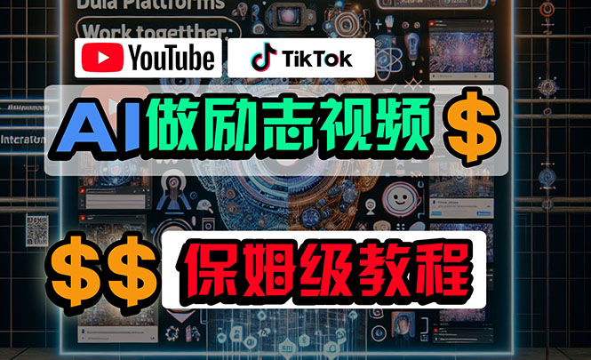 利用AI制作励志视频，在YouTube和TikTok赚钱，小白可做（附工具）-800资源网