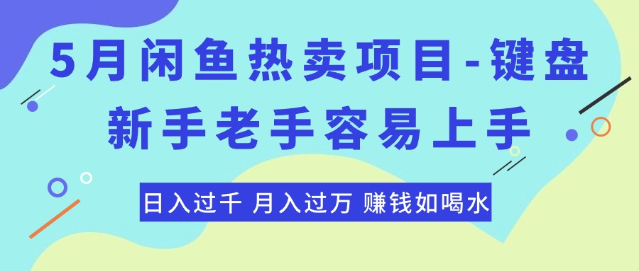最新闲鱼热卖项目-键盘，新手老手容易上手，日入过千，月入过万，赚钱…-800资源网