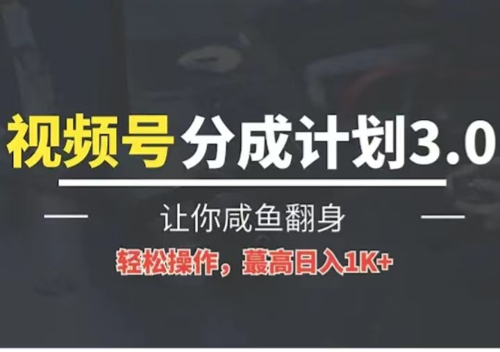 24年视频号冷门蓝海赛道，操作简单，单号收益可达四位数-800资源网