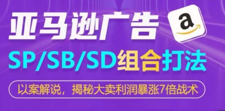 亚马逊SP/SB/SD广告组合打法，揭秘大卖利润暴涨7倍战术-800资源网