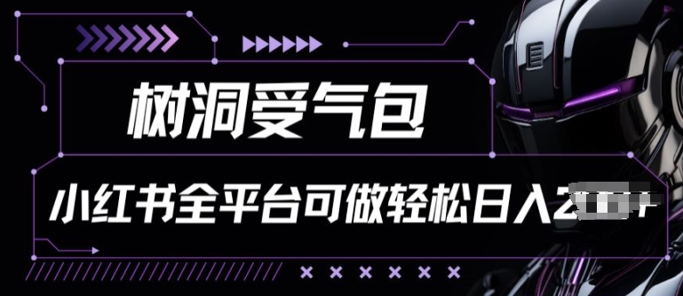小红书等全平台树洞受气包项目，轻松日入一两张-800资源网