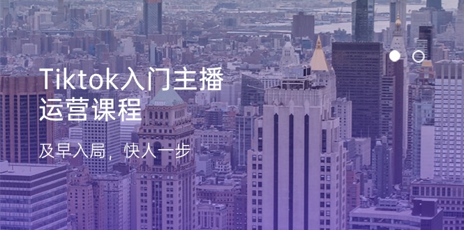 Tiktok入门主播运营课程，及早入局，快人一步（11节）-800资源网