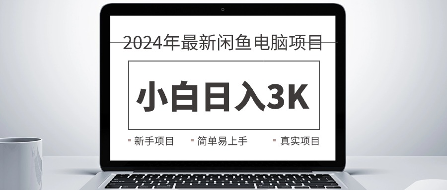 2024最新闲鱼卖电脑项目，新手小白日入3K+，最真实的项目教学-800资源网