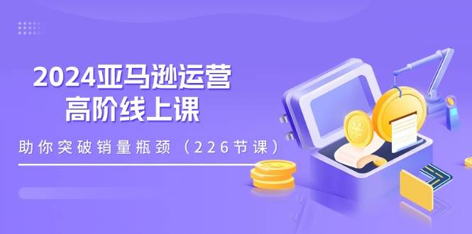 2024亚马逊运营-高阶线上课，助你突破销量瓶颈（228节课）-800资源网