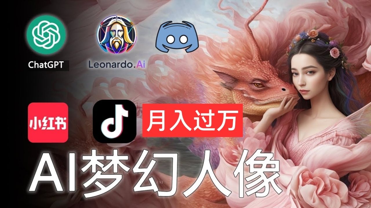 AI摄影梦幻人像：零基础也能月入过万的秘密-800资源网