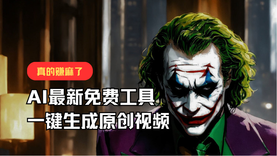 最新免费AI工具，一键生成原创视频，佛系搬运，轻松月入10000+！-800资源网