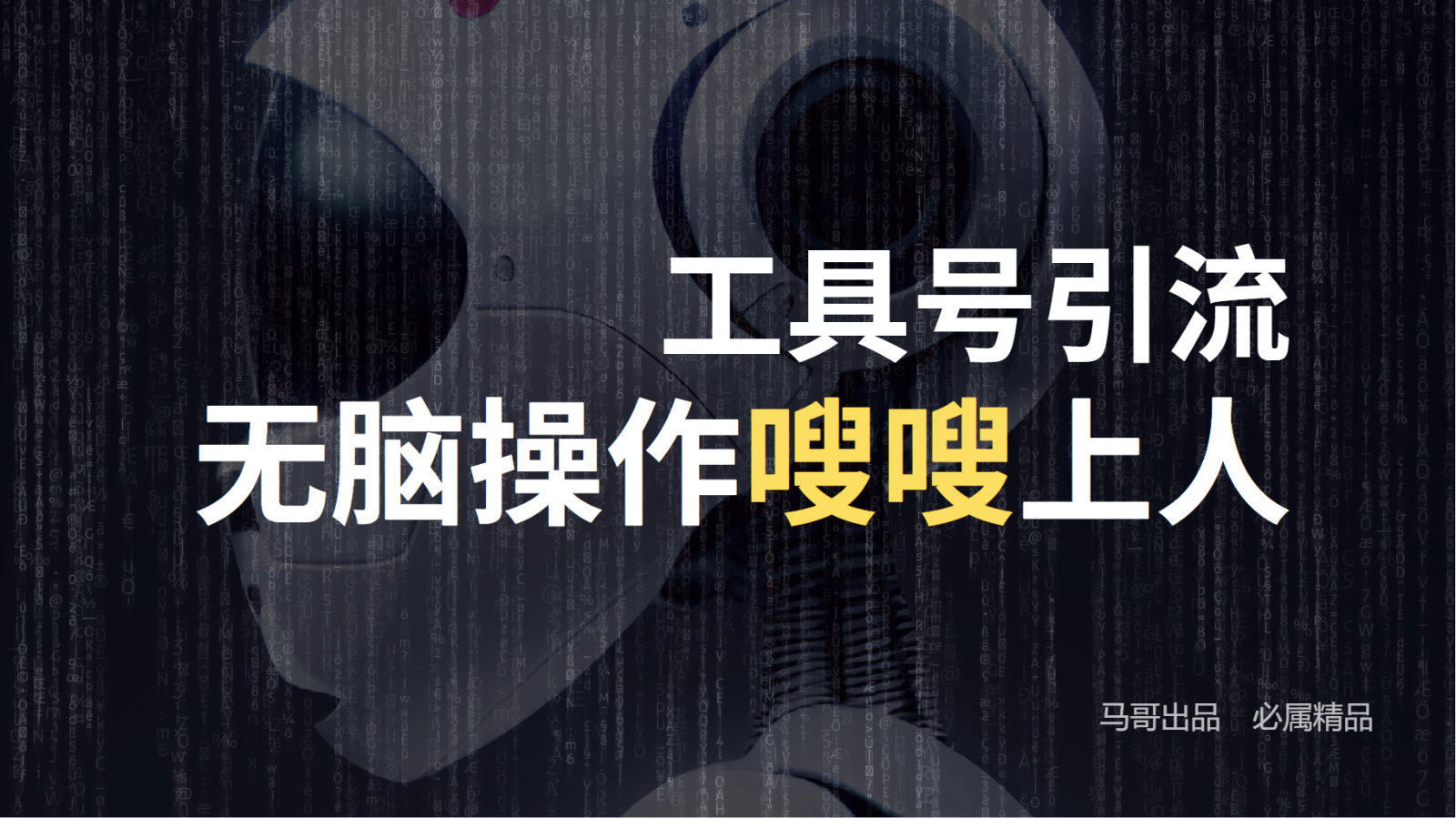 工具号高效引流法，嗖嗖上人，日引1000+，直接搬运，无脑操作-800资源网