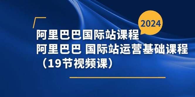 阿里巴巴-国际站课程，阿里巴巴 国际站运营基础课程（19节视频课）-800资源网