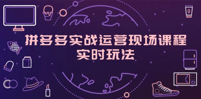 拼多多实战运营现场课程，实时玩法，爆款打造，选品、规则解析-800资源网