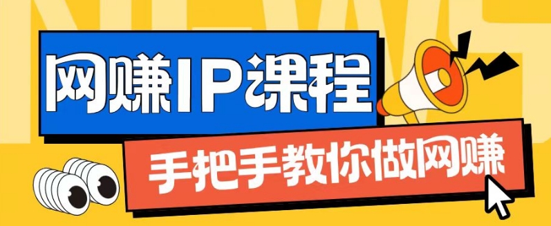ip合伙人打造1.0，从0到1教你做网创，实现月入过万-800资源网