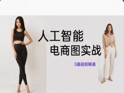 人工智能SD电商图实战，ai绘图0基础到精通-800资源网
