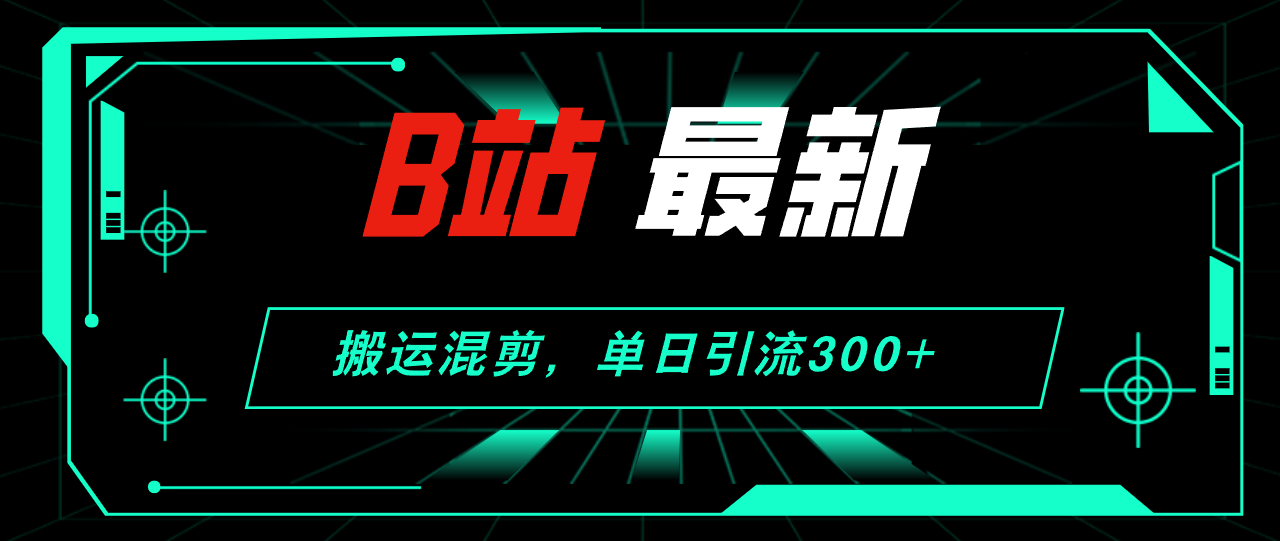 B站最新，搬运混剪，单日引流300+创业粉-800资源网