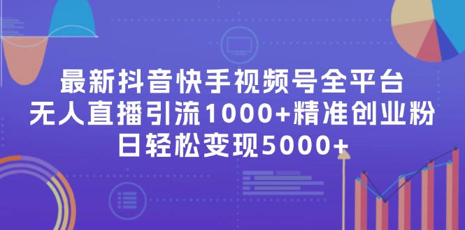 最新抖音快手视频号全平台无人直播引流1000+精准创业粉，日轻松变现5000+-800资源网