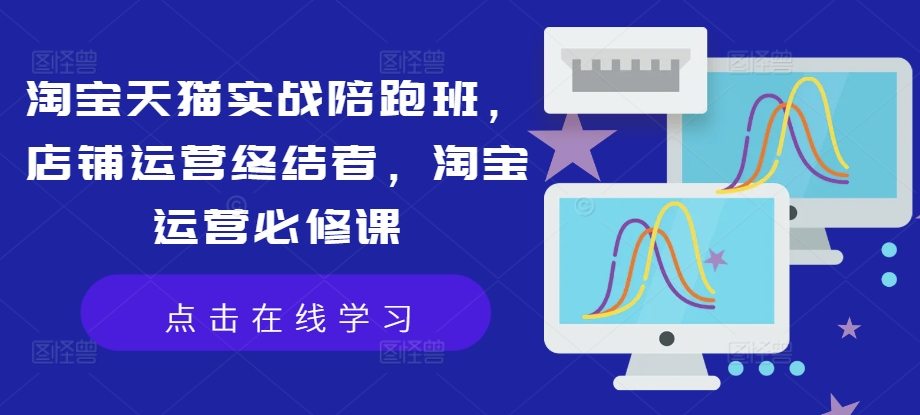 淘宝天猫实战陪跑班，店铺运营终结者，淘宝运营必修课-800资源网