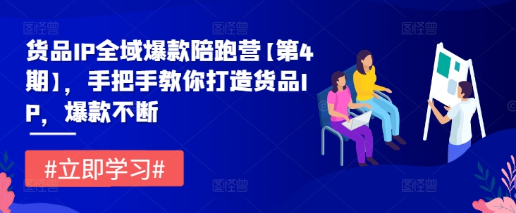 货品IP全域爆款陪跑营【第4期】，手把手教你打造货品IP，爆款不断-800资源网
