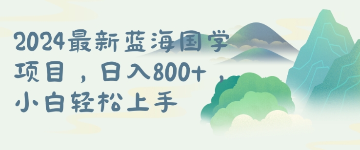 国学项目，长期蓝海可矩阵，从0-1的过程-800资源网