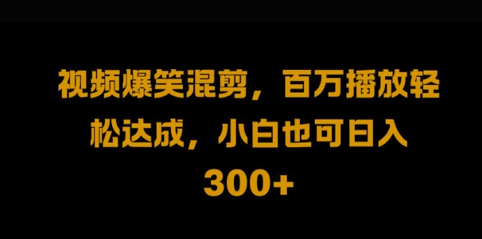 视频号零门槛，爆火视频搬运后二次剪辑，轻松达成日入1k-800资源网
