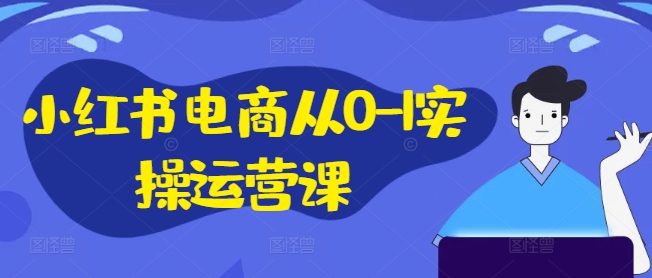 小红书电商从0-1实操运营课，小红书手机实操小红书/IP和私域课/小红书电商电脑实操板块等-800资源网