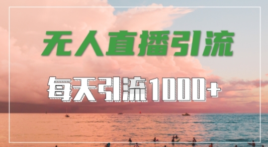抖音快手视频号全平台通用，无人直播引流法，超暴力引流1000+高质量精准创业粉-800资源网