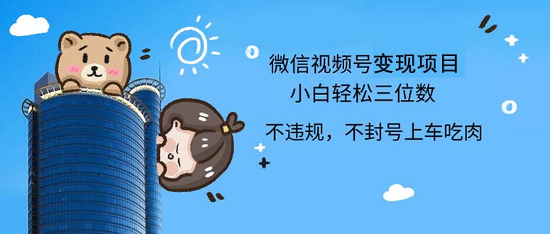 2024最新微信视频号，0撸项目，自己玩，小白轻松日入三位数-800资源网
