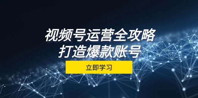 视频号运营全攻略，从定位到成交一站式学习，视频号核心秘诀，打造爆款…-800资源网