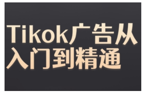 Tiktok Ads实操教程，Tiktok广告从入门到精通-800资源网