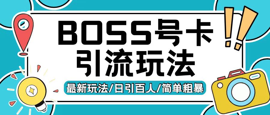 Boss直聘流量卡引流变现玩法，日引200+创业粉-800资源网