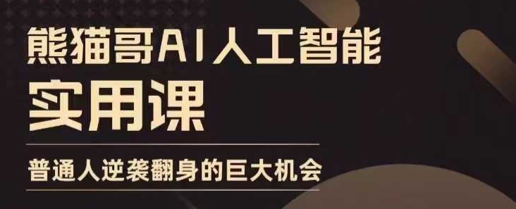 AI人工智能实用课，实在实用实战，普通人逆袭翻身的巨大机会-800资源网