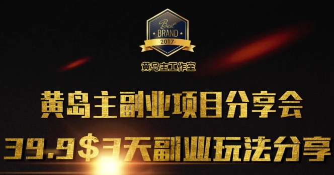 黄岛主副业分享会1期：3天3个副业玩法，速度上车-800资源网