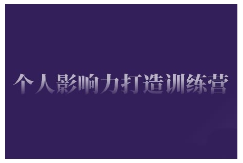 个人影响力打造训练营，掌握公域引流、私域运营、产品定位等核心技能，实现从0到1的个人IP蜕变-800资源网