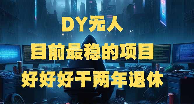 DY无人，目前最稳的项目，矩阵放大边旅游边赚钱，好好好干两年退休-800资源网