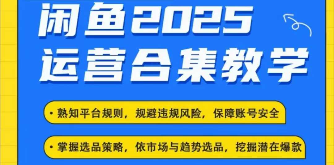 2025闲鱼电商运营全集，2025最新咸鱼玩法-800资源网