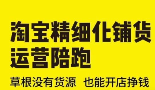 淘宝精细化铺货运营陪跑(部分更新至2025)，草根没有货源 也能开店挣钱-800资源网