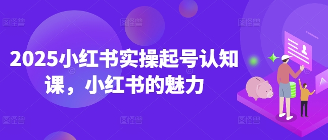 2025小红书实操起号认知课，小红书的魅力-800资源网