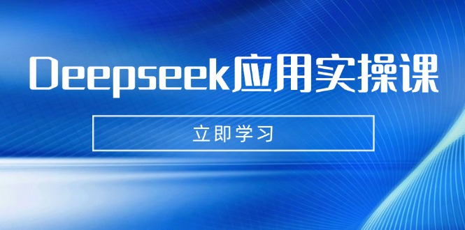Deepseek应用实操课：AI制作数字妈妈、写真、短视频，辅导作业，PPT制作等-800资源网