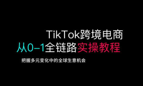 TikTok跨境电商从0-1全链路全方位实操教程，把握多元变化中的全球生意机会-800资源网