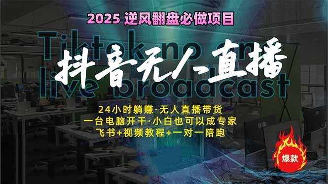 抖音无人直播新风口：轻松实现睡后收入，一人管理多设备，24小时不间断…-800资源网