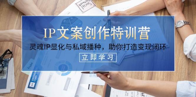 IP文案创作特训营，灵魂IP显化与私域播种，助你打造变现闭环（14节课）-800资源网