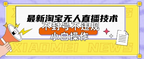 2025年淘宝无人直播带货10.0.全新技术，不违规，不封号，纯小白操作，日入数张-800资源网