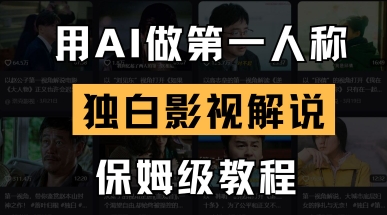 用AI做第一人称独白影视解说，手把手教学，保姆级教程-800资源网