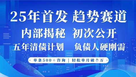 2025年首次公开，真正的事业型赛道，客咨不断，单月轻松破W-800资源网