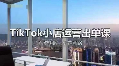 TikTok小店运营出单课，从开店选品、运营出单、发货回款，进行全流程讲解-800资源网