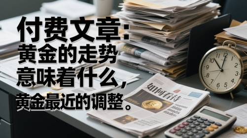 付费文章：黄金的走势意味着什么，如何看待黄金最近的调整-800资源网