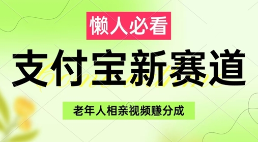 支付宝新赛道，利用老年人相亲视频，挣分成收益，轻松月入过W，操作简单-800资源网