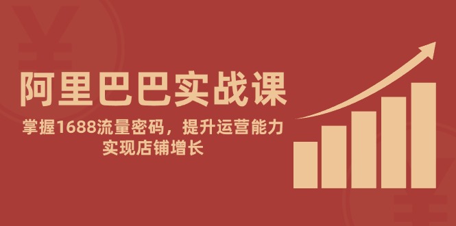 阿里巴巴实战课：掌握1688流量密码，提升运营能力，实现店铺增长-800资源网