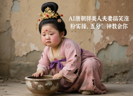 AI唐朝胖美人夫妻搞笑涨粉实操，五分钟教会你-800资源网
