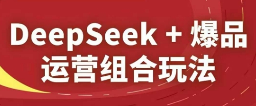 DeepSeek+爆品运营组合玩法，2025淘系精品课-800资源网