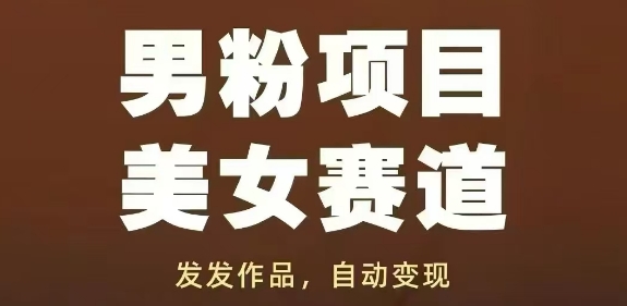男粉项目美女赛道，发发作品，轻松获流自动变现-800资源网