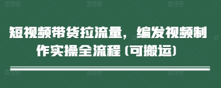 短视频带货拉流量，编发视频制作实操全流程(可搬运)-800资源网